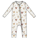 Angel Dear Collector Chickens 2 Way Zipper Footie