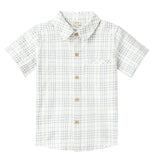 Me & Henry Newport Woven Shirt Chambray/Cream Plaid