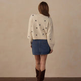 Rylee + Cru Women's Cheyenne Cardigan Midnight Daisies