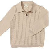 Me & Henry Christian Cable Polo Beige