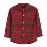 Lil Cactus Red & Green Gingham Button Up