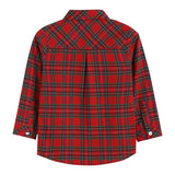 Lil Cactus Red & Green Gingham Button Up