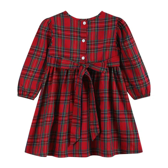lil cactus christmas dress Lil Cactus Smocked Peasant Christmas Dress