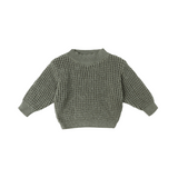 Quincy Mae Chunky Knit Sweater Forest