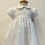 Will'beth 16630 White Dress with Bonnet