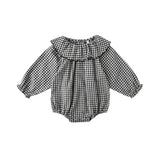 Rylee + Cru Colette Romper Black Gingham