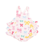 Angel Dear Colorful Bows Ruffle Sunsuit