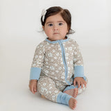 Remi & Capri Zipper Sleeper Cool Blooms