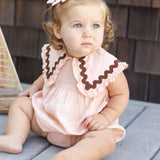 Rylee + Cru Cove Romper Blush