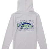Properly Tied Boys Shade Performance Hoodie Crappie Ice Grey