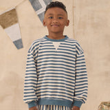 Rylee + Cru Oversized Crew Marine Stripe
