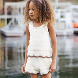 Rylee + Cru Crochet Tank Set Natural