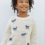 Rylee + Cru Crochet Knit Pullover Bows