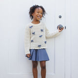 Rylee + Cru Crochet Knit Pullover Bows