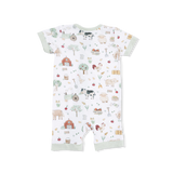 Angel Dear  Cute Farm Animals Shortie 2 Way Zipper Romper