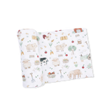 Angel Dear  Cute Farm Animals Swaddle Blanket