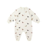 Rylee + Cru Raglan Jumpsuit Dachsund