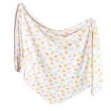 Copper Pearl Daisy Knit Blanket