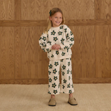 Rylee + Cru Oversized Sweatshirt and Wide Leg Pant Set Daisy