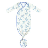 Copper Pearl Daphne Newborn Knotted Gown