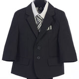 Lito Boys 5 Piece Suit Dark Gray