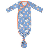 Copper Pearl Dunk Newborn Knotted Gown