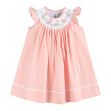 Lil Cactus Light Pink Easter Smocked Bishop Dress
