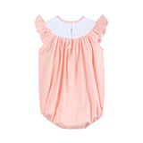Lil Cactus Light Pink Easter Smocked Flutter Romper