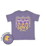 Magnolia Mudbugs Boys of Fall Purple & Gold Football Tee