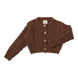 Vignette Evelyn Cardigan Brown Knit