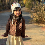 Vignette Evelyn Cardigan Brown Knit