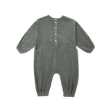 Rylee + Cru Relaxed Woven Jumpsuit Evergreen