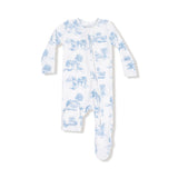 Angel Dear Farm Toile 2 Way Zipper Footie