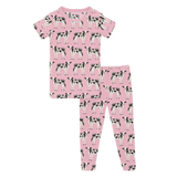Kickee Pants Print Short Sleeve Pajama Set Cake Pop Cows