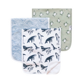 Copper Pearl Cove Burp Cloth Set