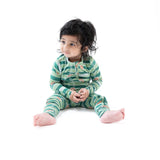 Angel Dear Football Field Glow in the Dark Zipper Romper