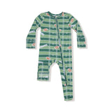Angel Dear Football Field Glow in the Dark Zipper Romper
