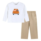 Lil Cactus White Football Truck Shirt and Pants Set