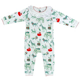 Heyward House Girls Footless Playsuit Christmas Safari