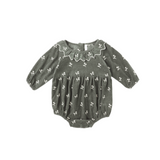 Rylee + Cru Freya Romper Blossom Embroidery