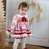 BeGirl Clothing Holiday Gabriel Romper Red Toile