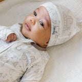 Copper Pearl Gage Newborn Knotted Gown