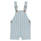 Me & Henry Galleon Woven Overalls Pale Chambray Stripe