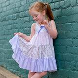 Be Girl Whispering Lilacs Garden Twirler Dress