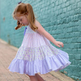 Be Girl Whispering Lilacs Garden Twirler Dress