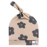 Copper Pearl Gemma Tan Top Knot Hat 0-4m