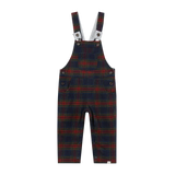 Me & Henry Gentry Overalls Festive Blue Plaid
