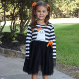 Rylee Faith Halloween Smiling Ghost Tutu Dress