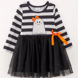 Rylee Faith Halloween Smiling Ghost Tutu Dress