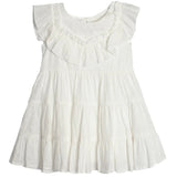 Mabel & Honey Gingham Dreams Toddler Dress White
